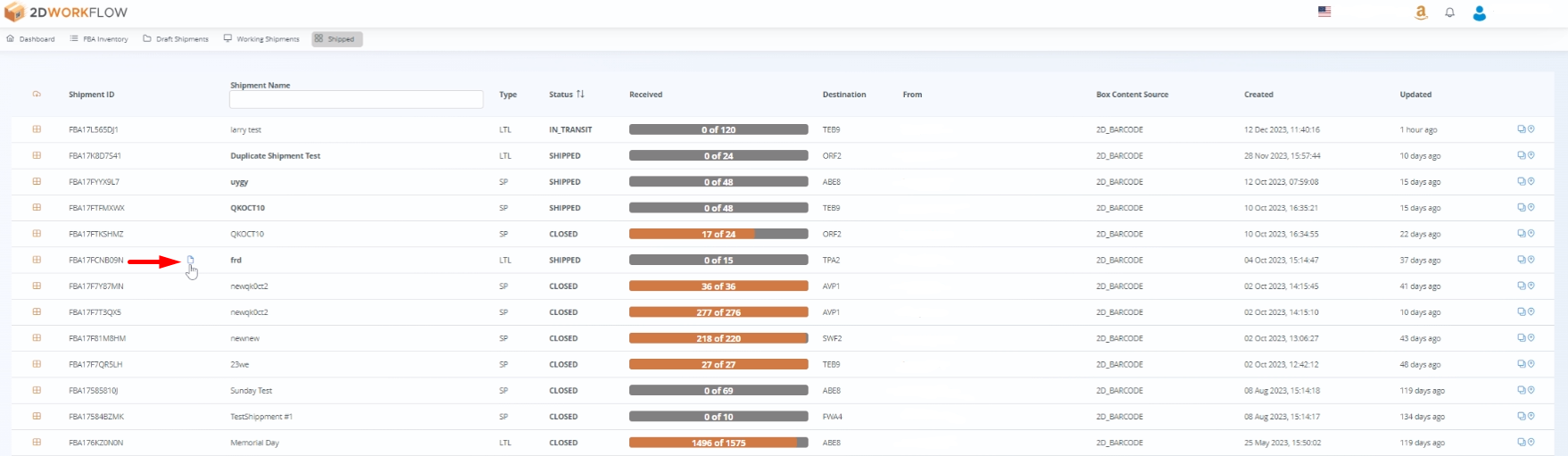 23. How to get my BOL (Bill of Lading) 2D Workflow